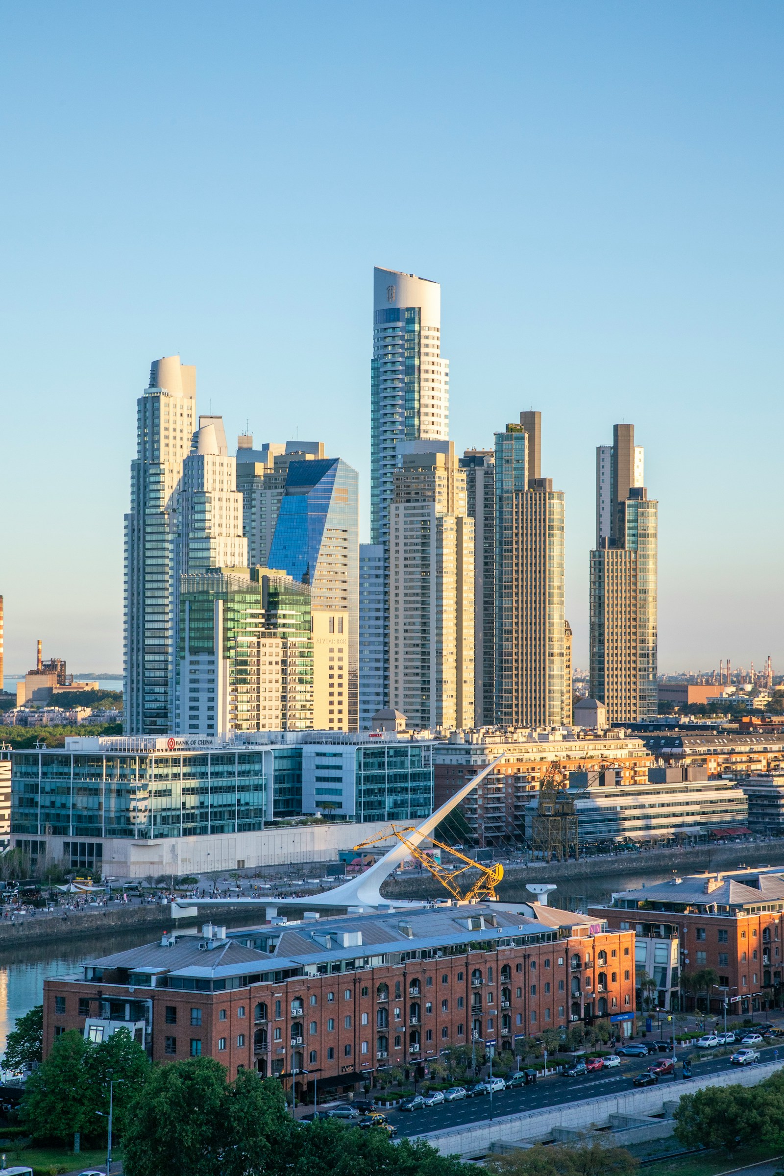 Residential high-rise towers in Puerto Madero, Buenos Aires